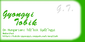 gyongyi tobik business card